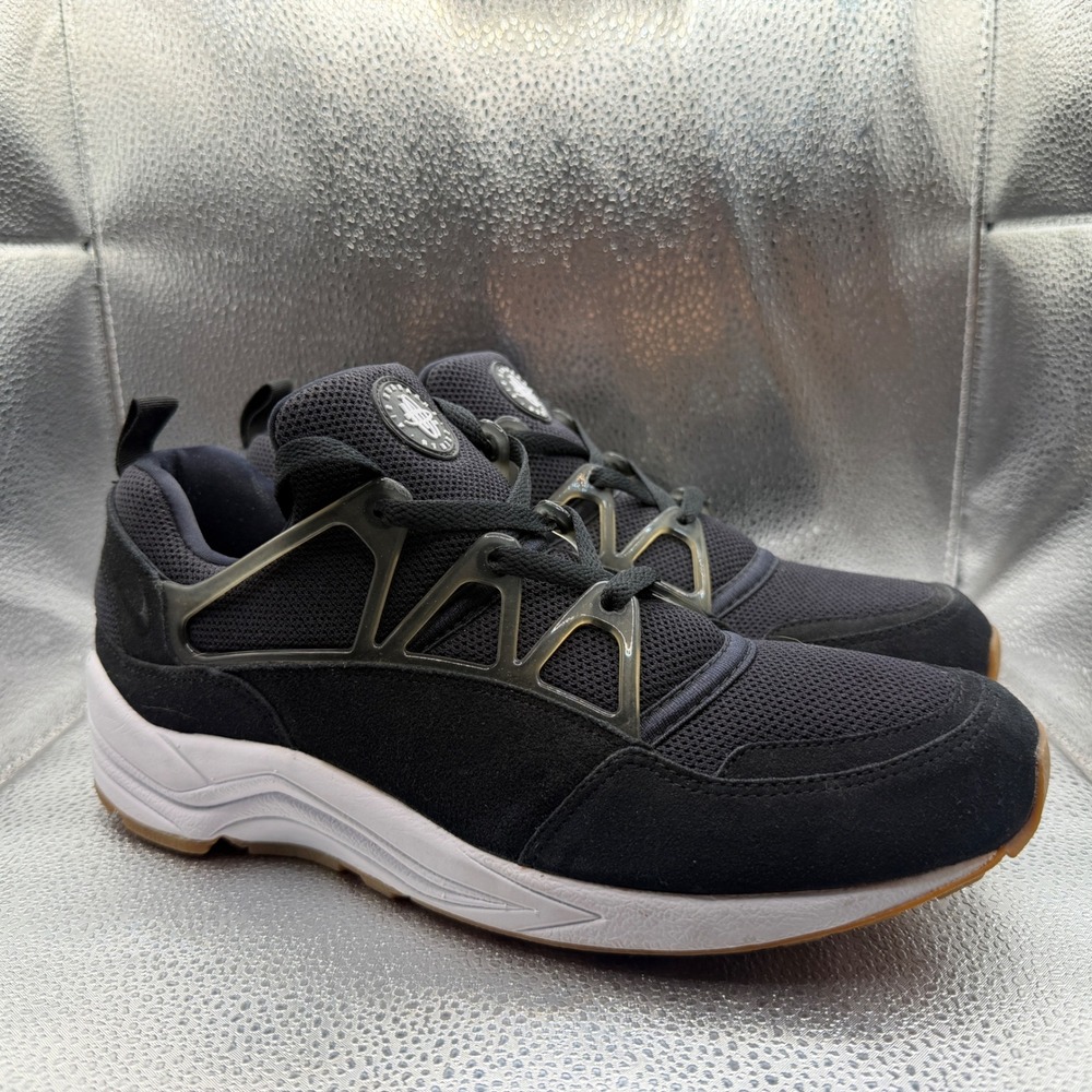 Size 12 Nike Air Huarache Run Ultra Mens Black Excellent Gum Sole Sneakers